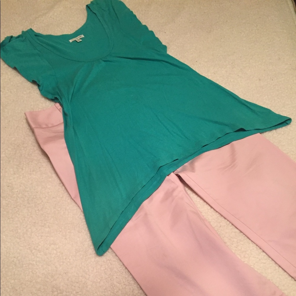 Green summer blouse